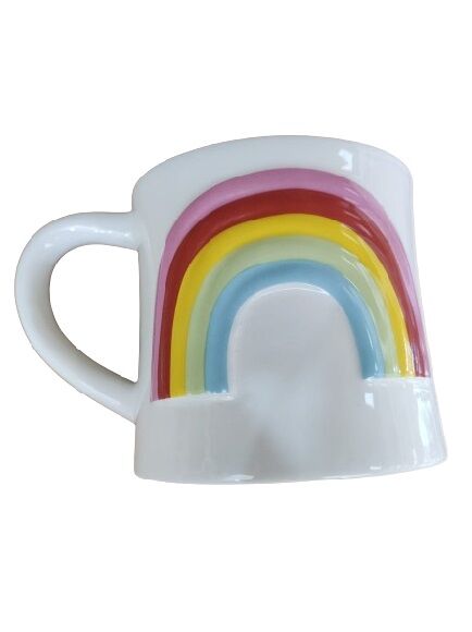 TAZA MUG CERMICA ARCOIRIS 3D MARSHMALLOW 330 ML 1 UD (CHINA)