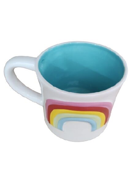 TAZA MUG CERÁMICA ARCOIRIS 3D MARSHMALLOW 330 ML 1 UD (CHINA)