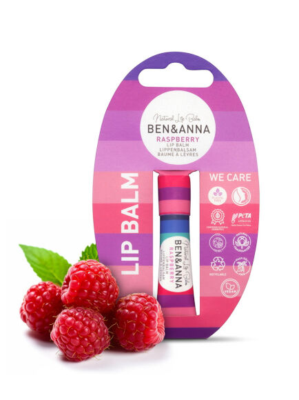 BÁLSAMO LABIAL RASPBERRY FRAMBUESA 6 GR 1 UD (ALEMANIA) BEN&ANNA - ECO