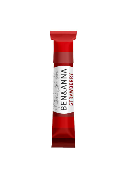 BÁLSAMO LABIAL STRAWBERRY FRESA 6 GR 1 UD (ALEMANIA) BEN&ANNA - ECO