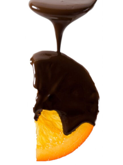 MEDIAS LUNAS DE NARANJA CON CHOCOLATE NEGRO (TORRENTE)