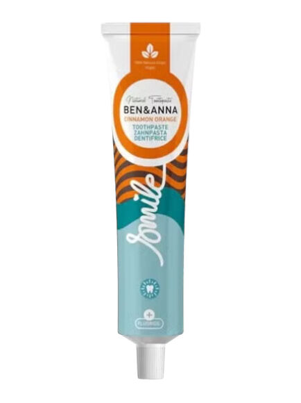 PASTA DE DIENTES DENTÍFRICO DE CANELA Y NARANJA  CON FLÚOR 75 ML 1 UD. (ALEMANIA) BEN Y ANNA